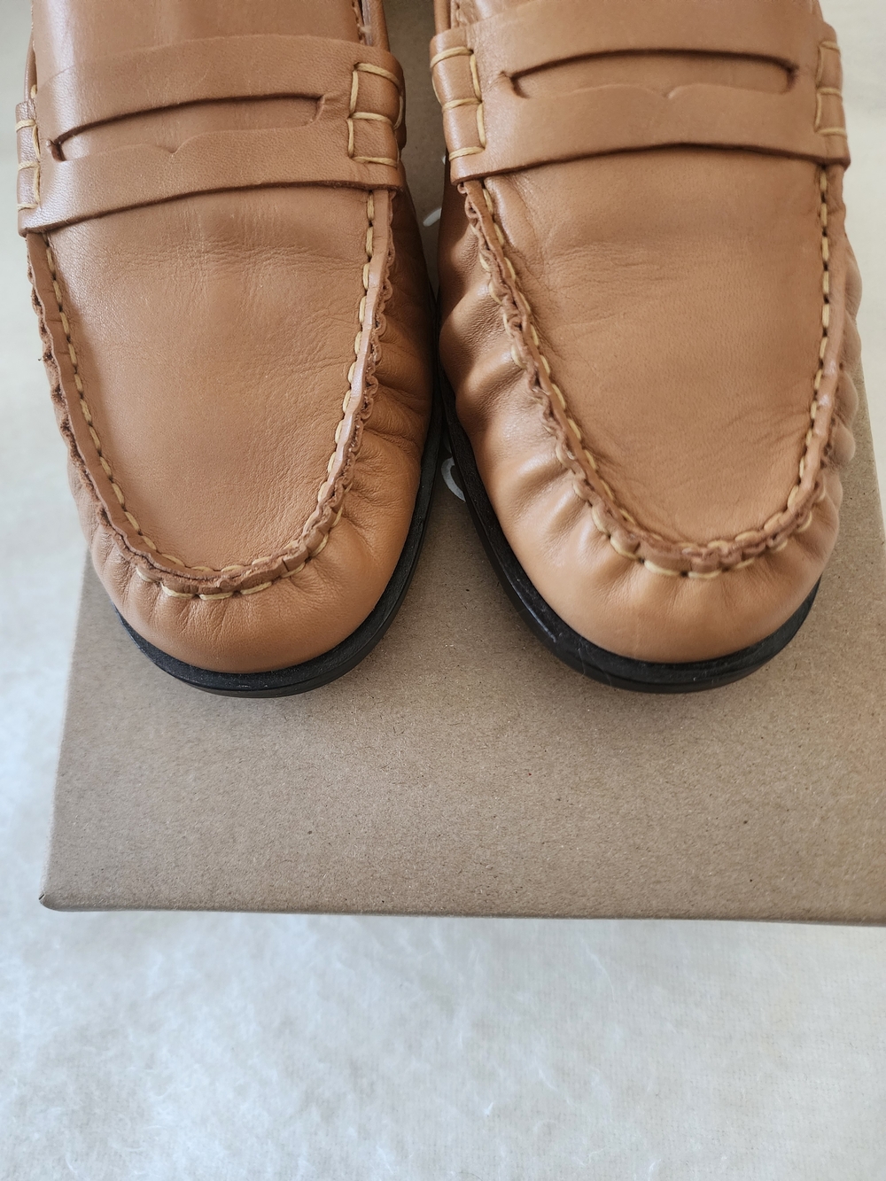 Madewell Cutout Loafers In Vachetta Leather Size 8, Style NK672 - Picture 11 of 15